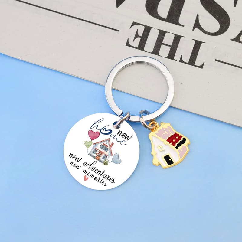 New Home Keychain Gift for Homeowners and New Apartment Owners