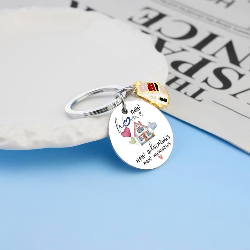 New Home Keychain Gift for Homeowners and New Apartment Owners