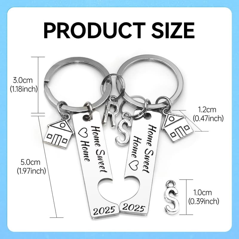 Personalized Keychain for New Home - Ideal Housewarming Gift