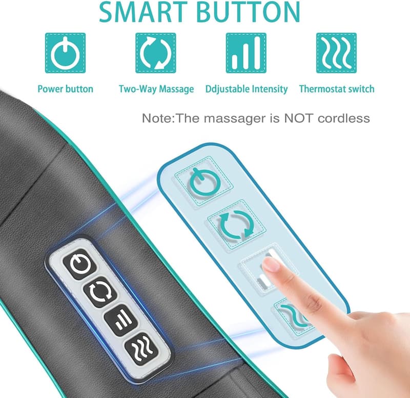 Father's Day Shiatsu Neck and Back Massager with Heat