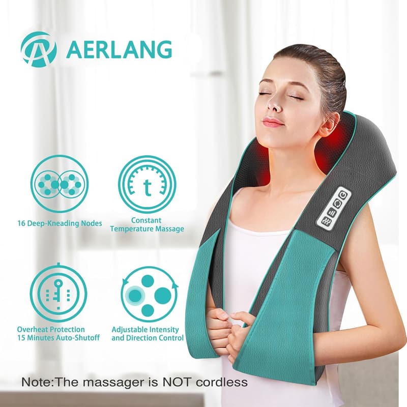 Father's Day Shiatsu Neck and Back Massager with Heat