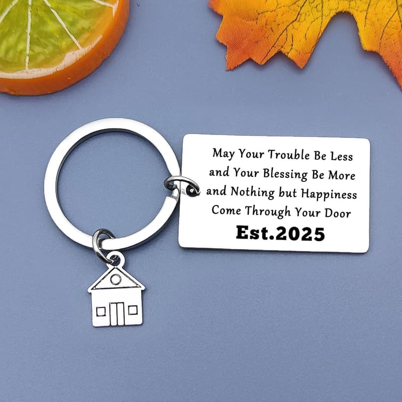 Housewarming Keychain Gift for New Homeowners 2025