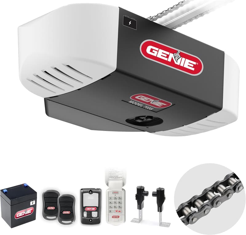Garage Door Opener 3/4 HP with Battery Backup & Wireless Keypad