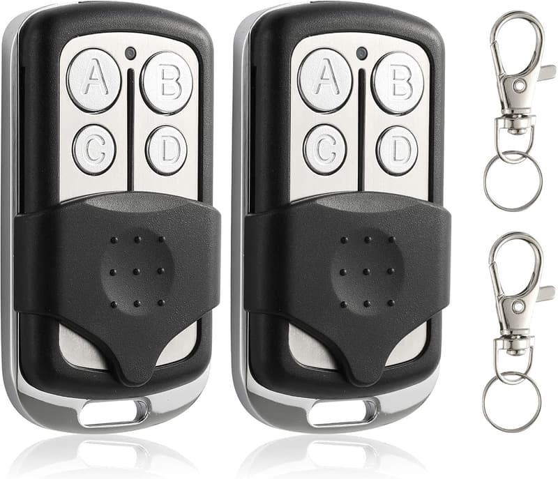 Garage Door Opener Keychain Remote - 2 Pack, Compatible with LiftMaster