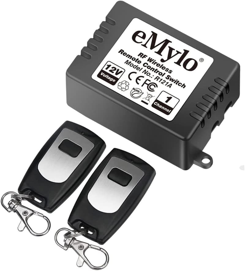 Wireless Remote Control Switch for Light & Garage, 12V Relay