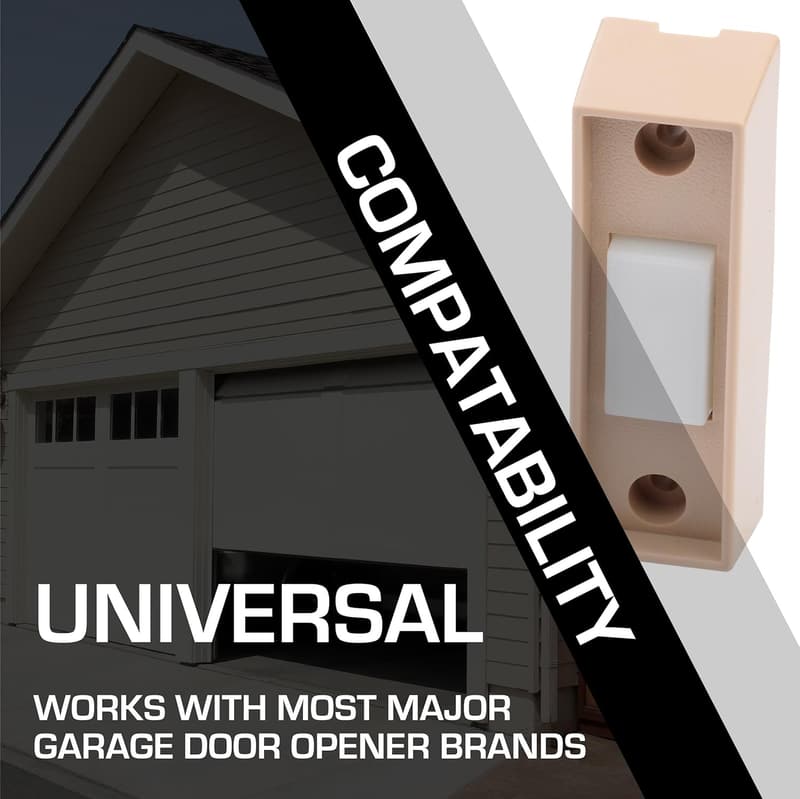 Universal Garage Door Opener Wall Push Button - Indoor Use