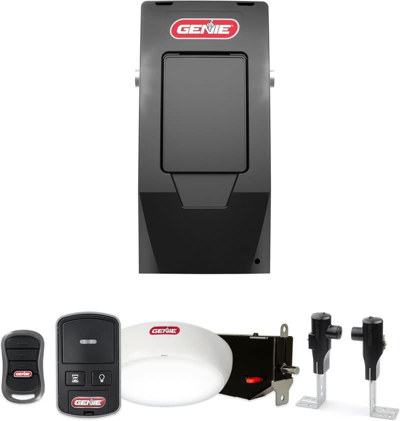 Wall-Mounted Garage Door Opener, Black Genie 6072H-O