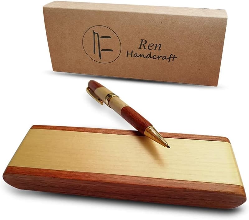 Luxury Wooden Ballpoint Pen Gift Set for Men and Women