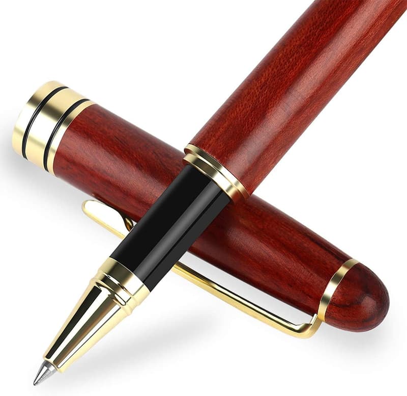 Luxury Rosewood Ballpoint Pen Set - Elegant Gift for Executives