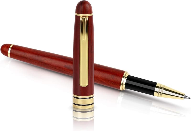 Luxury Rosewood Ballpoint Pen Set - Elegant Gift for Executives