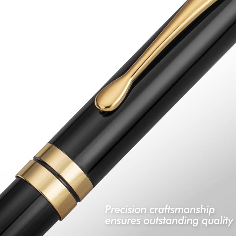 Black Chrome Ballpoint Pen Gift Set for Professionals