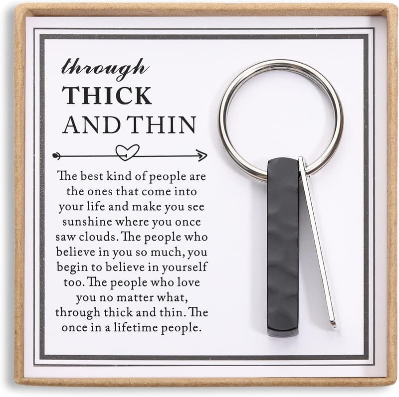 Friendship Keychain for Best Friend or Partner Gifts