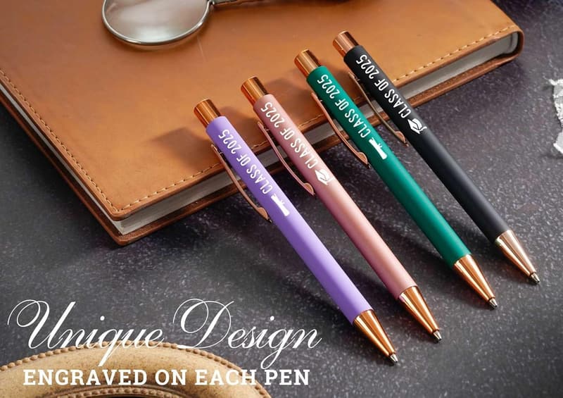 Graduation Gift: Class of 2025 Inspirational Ballpoint Pen Set