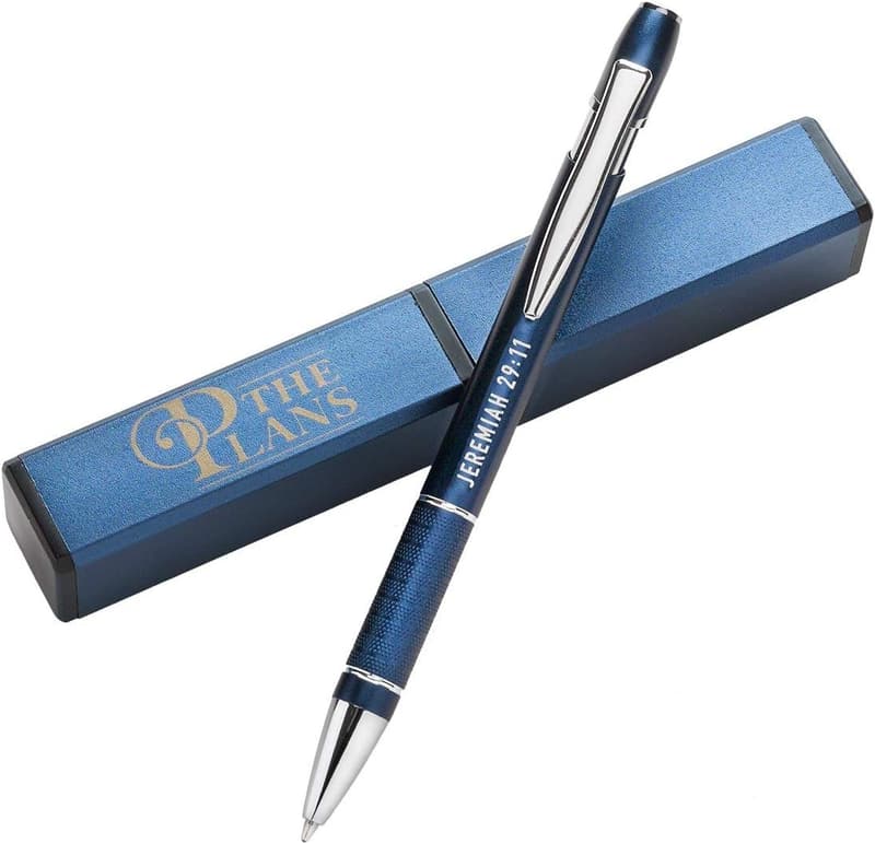 Jeremiah 29:11 Classic Blue Ballpoint Pen in Gift Case