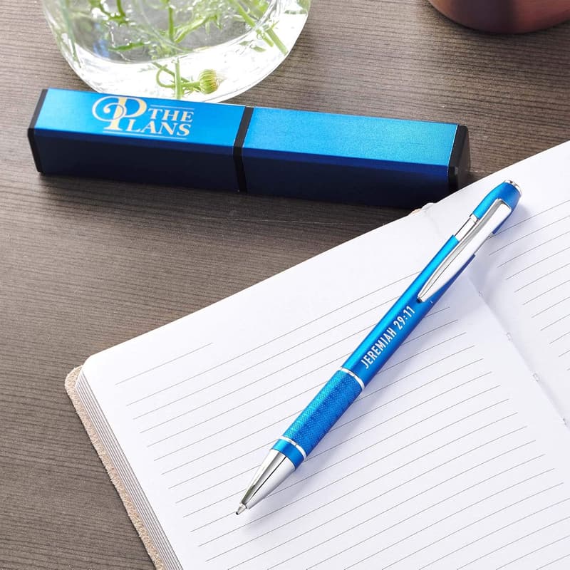 Jeremiah 29:11 Classic Blue Ballpoint Pen in Gift Case
