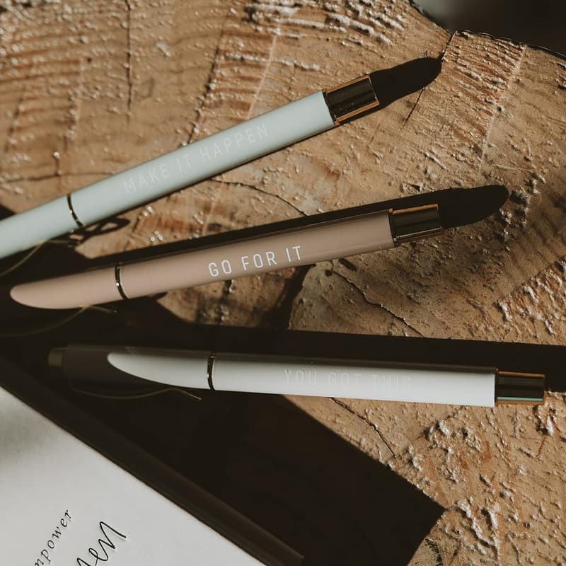 Inspirational Metal Pen Set for Women - Motivational Office Gifts