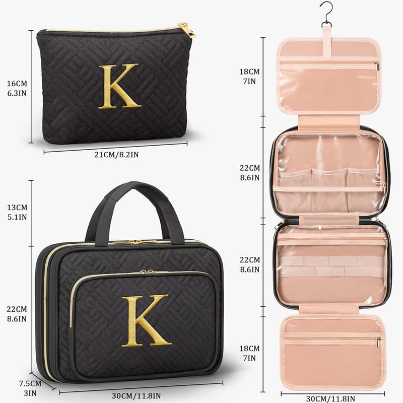 Personalized Hanging Toiletry Bag for Women - Teacher Appreciation Gift