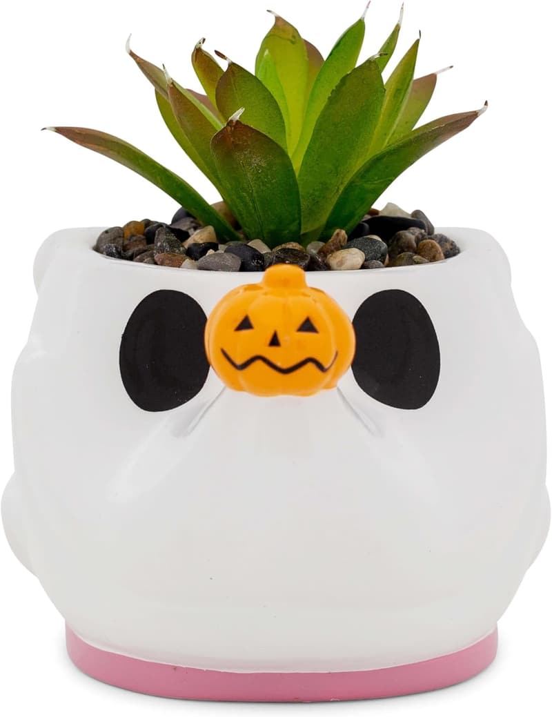 Disney Nightmare Before Christmas Zero Mini Planter with Succulent