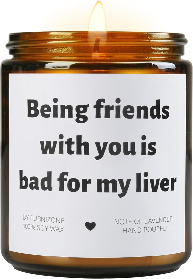 Funny Lavender Scented Soy Candles for Women's Birthdays