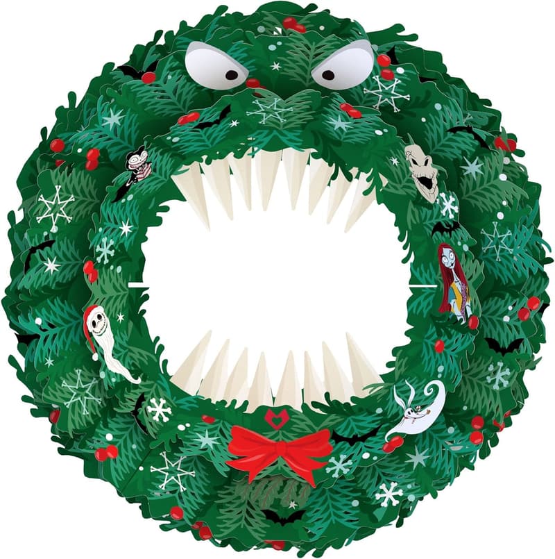 Tim Burton's 3D Nightmare Before Christmas Holiday Wreath
