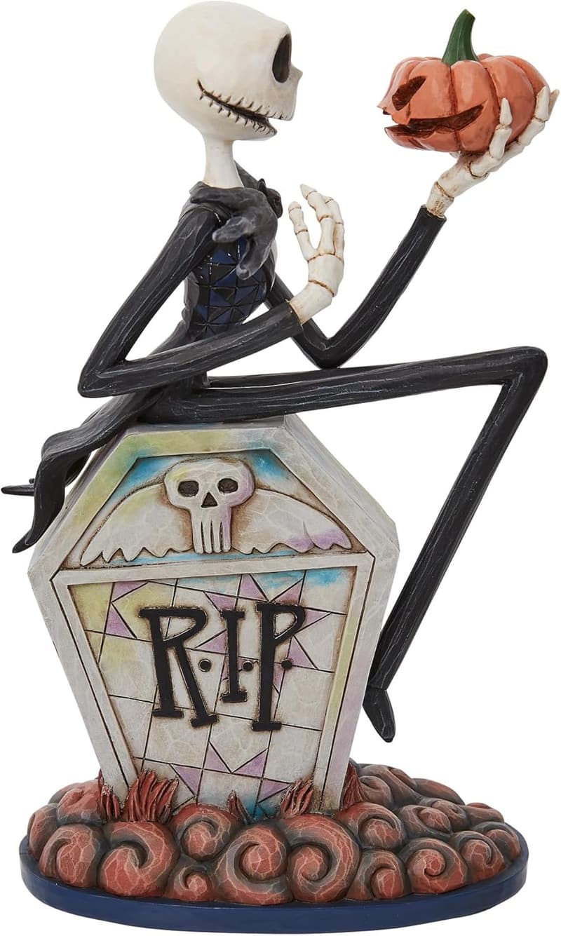 Nightmare Before Christmas Jack Gravestone Figurine, 8.5