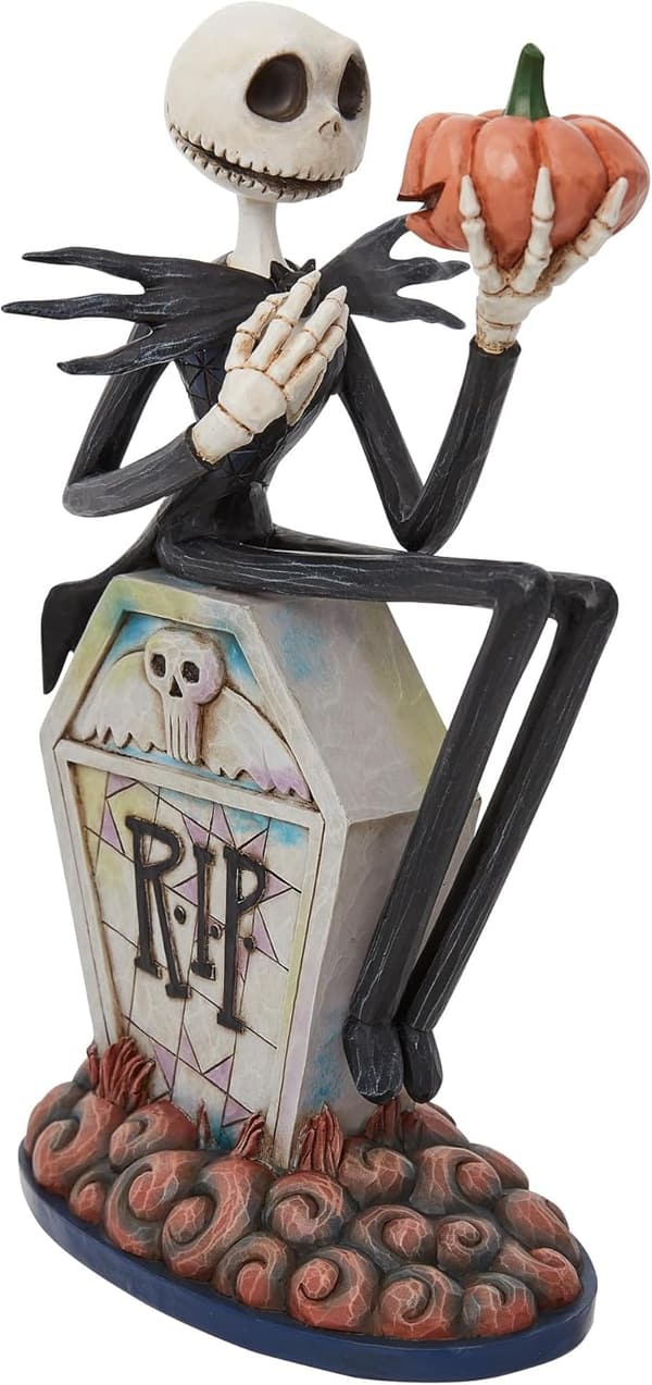 Nightmare Before Christmas Jack Gravestone Figurine, 8.5
