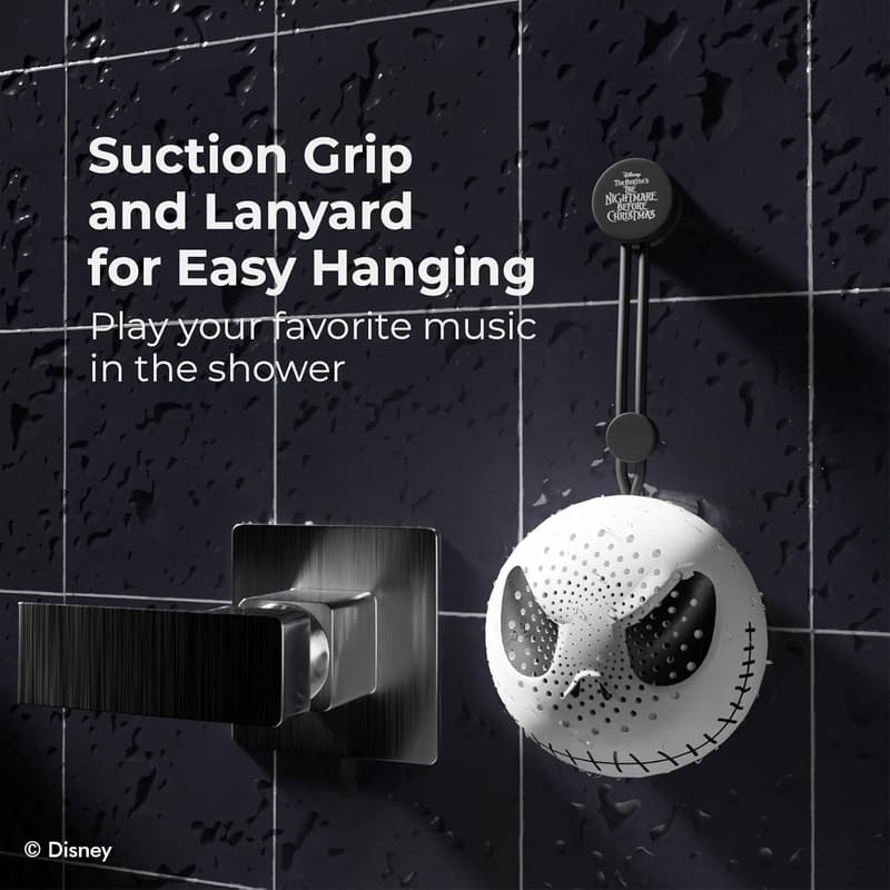 Disney Jack Skellington Bluetooth Shower Speaker - Water Resistant