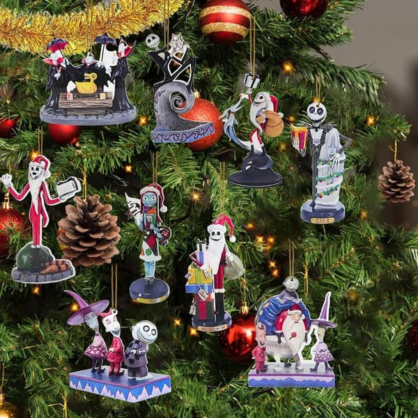Nightmare Before Christmas Acrylic Tree Ornaments - 9PCS