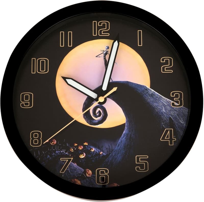 Nightmare Before Christmas Spiral Hill Wall Clock