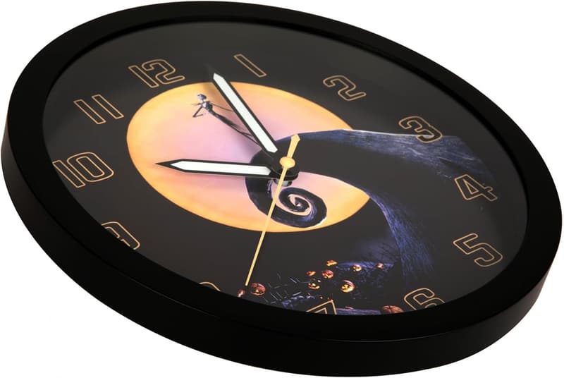 Nightmare Before Christmas Spiral Hill Wall Clock