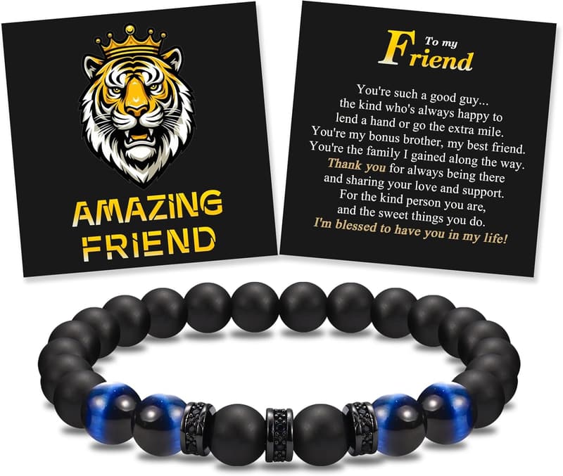 Men's Elastic Beaded Bracelet - 生日 & Father's Day Gift