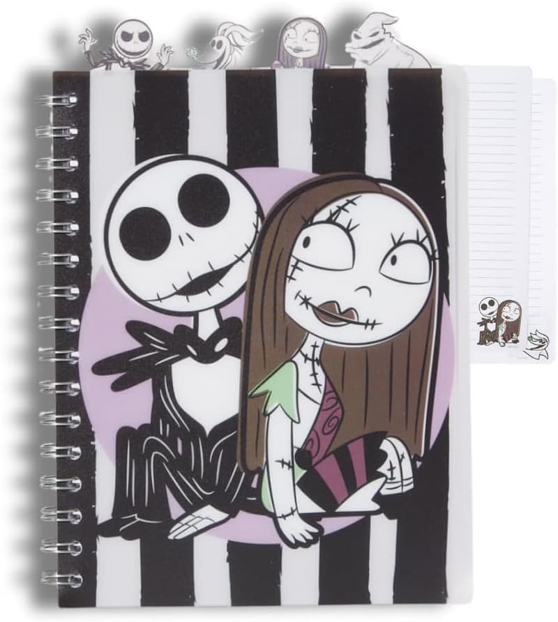 Nightmare Before Christmas Spiral Journal Notebook, 96 Pages