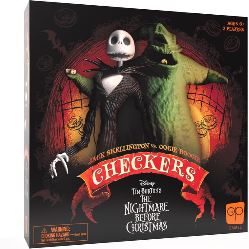 The Nightmare Before Christmas Checkers Game | Jack vs. Oogie | Ages 6+