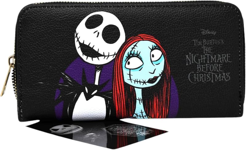 Nightmare Before Christmas Black Faux Leather Wallet