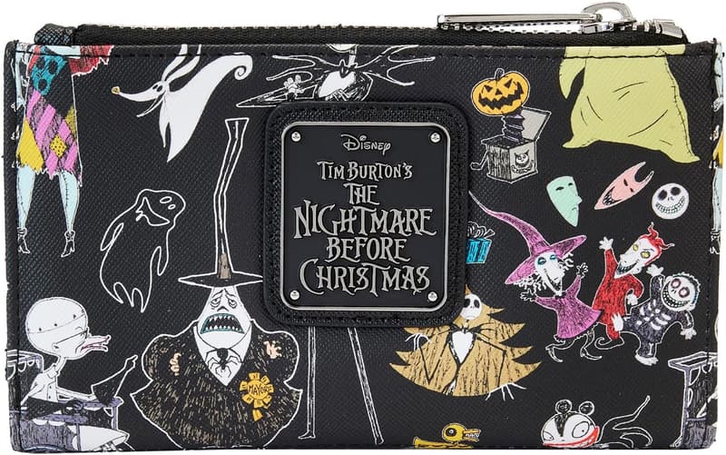 Disney Nightmare Before Christmas Character Print Bi-Fold Wallet