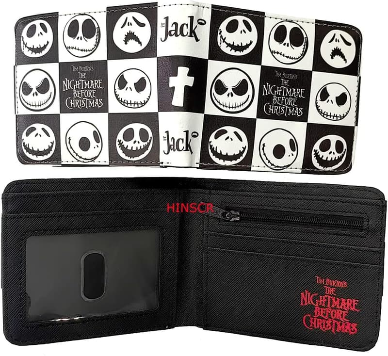 The Nightmare Before Christmas Bi-fold Wallet for Men in PU Leather