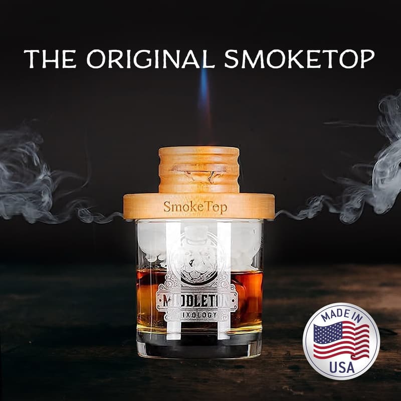 Cocktail Smoker Kit for Whiskey & Bourbon With Wood Chips