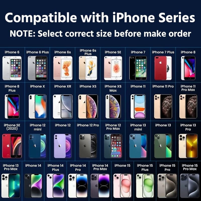 Shockproof Phone Case for iPhone 15/14/13/12/11 - Transparent TPU
