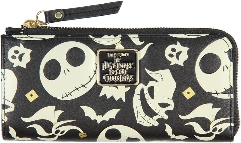Disney Nightmare Before Christmas Jack Skellington Zip Wallet
