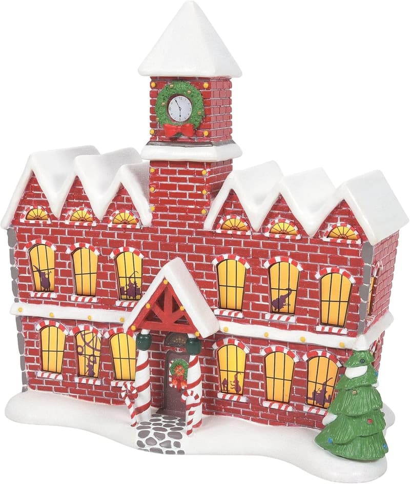 The Nightmare Before Christmas Village Santa's Workshop Lit Building, 10.2