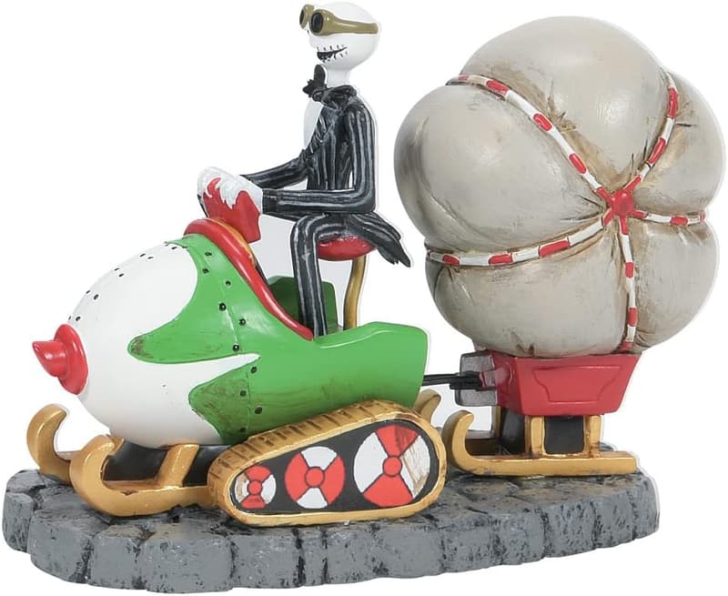 Jack in Sled Figurine - Nightmare Before Christmas Village Accessory