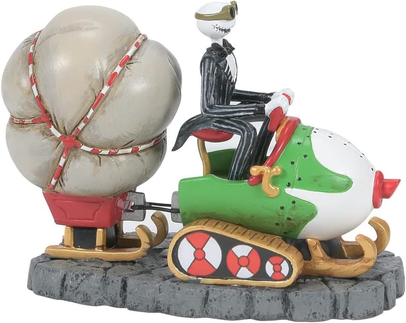 Jack in Sled Figurine - Nightmare Before Christmas Village Accessory