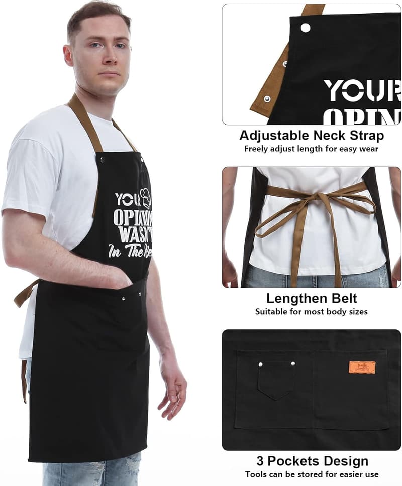 Father's Day Humor Apron for Men and Women, Unique Gift