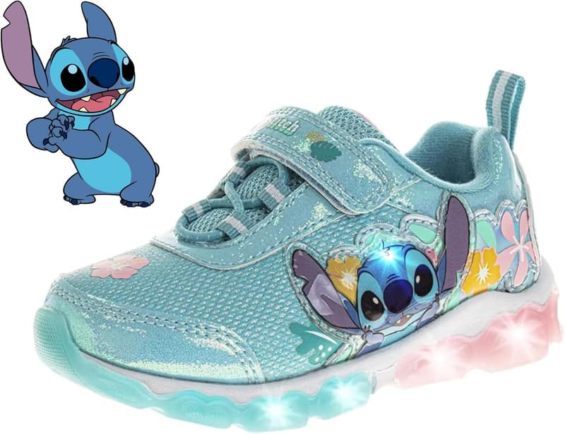 Lilo & Stitch Light-Up Laceless Shoes for Toddler Girls