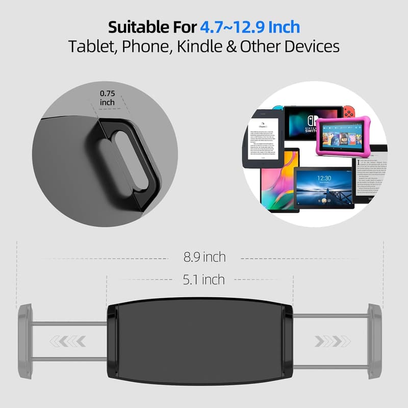 Flexible Gooseneck Holder Stand for iPad, Kindle & Switch
