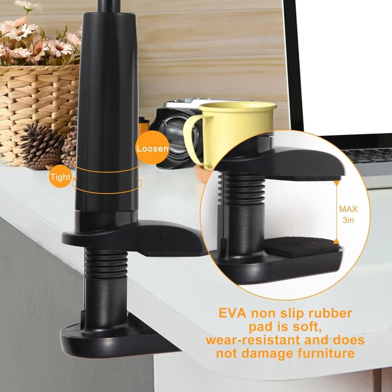 Flexible Gooseneck Tablet Holder Stand for 4-10.5