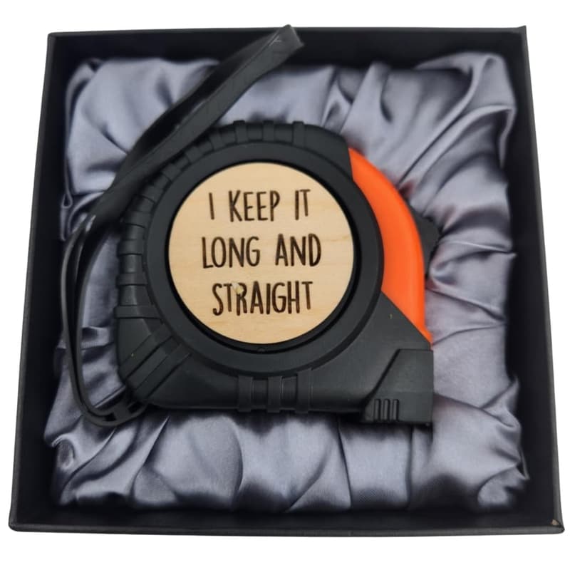 Funny White Elephant Gift: Long & Straight Tape Measure for Men