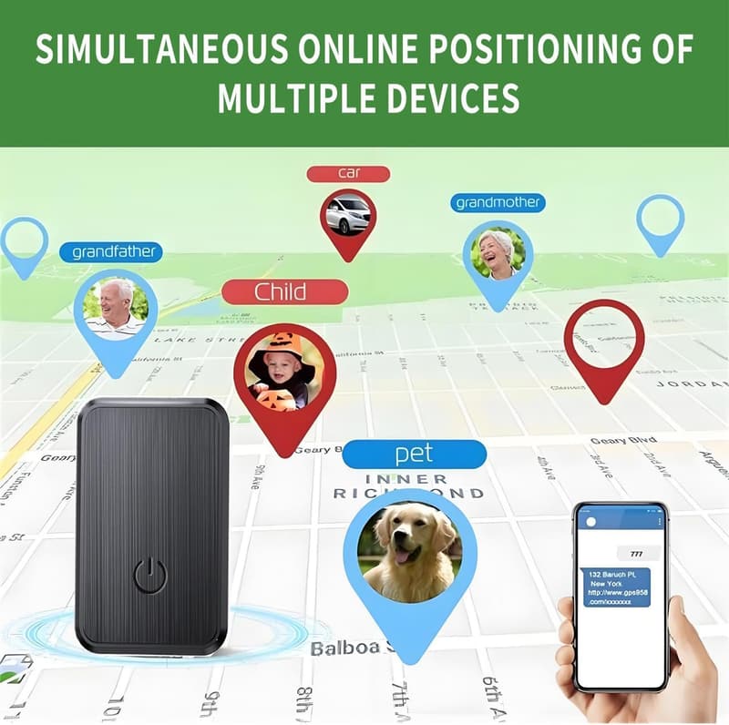 No Monthly Fee GPS Tracker for Vehicles - Portable Magnetic Device