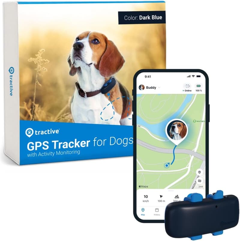 Tractive GPS Dog Tracker - Real-time Location & Health Alerts