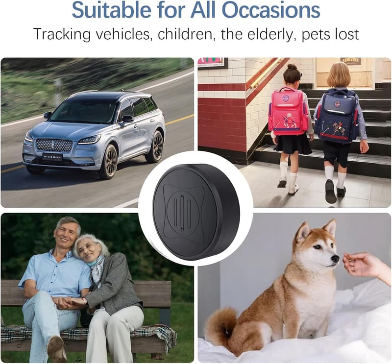 Portable Mini GPS Tracker - Real-Time Tracking, No Monthly Fee